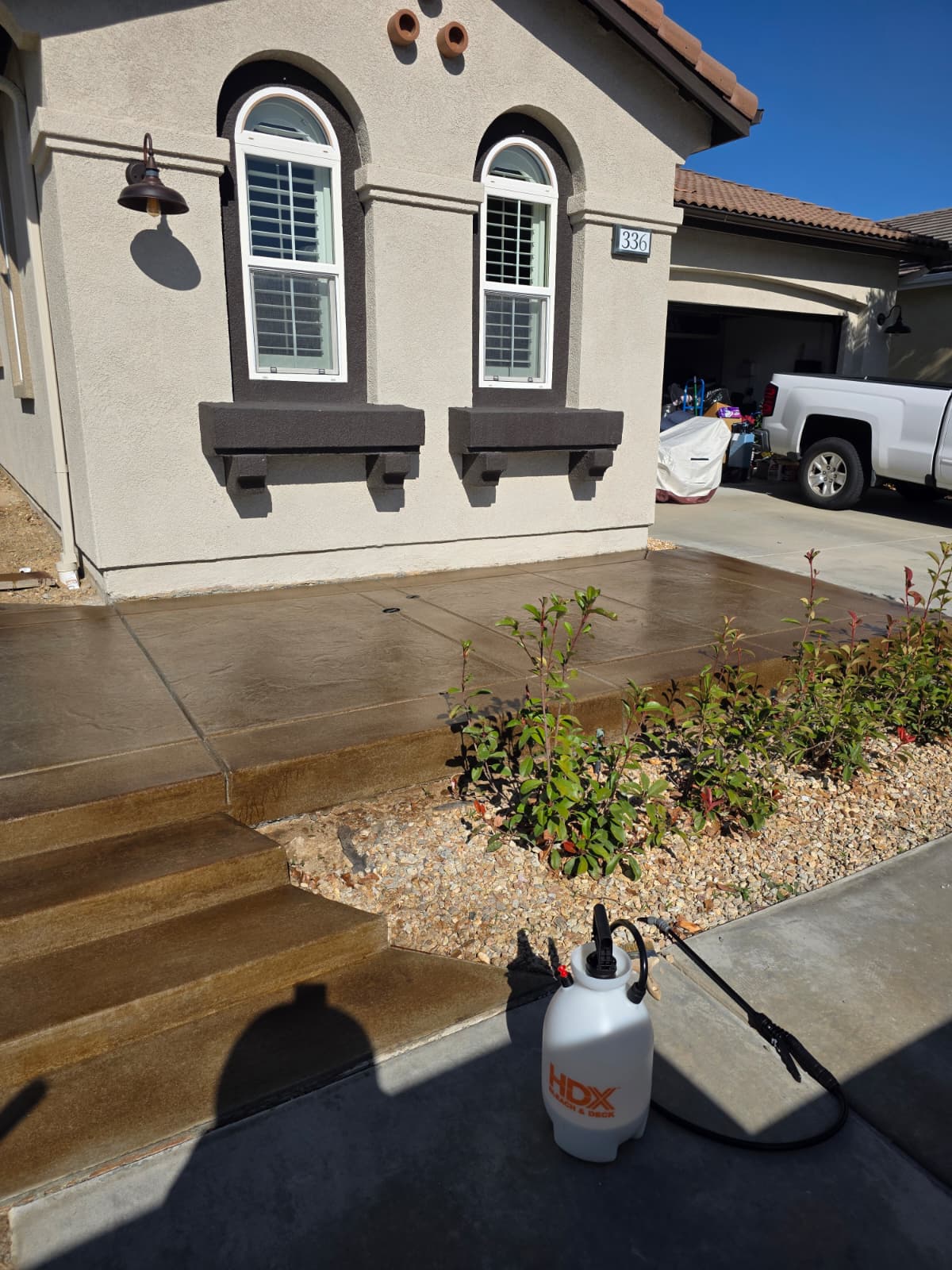 Concrete Walkway Sideyard